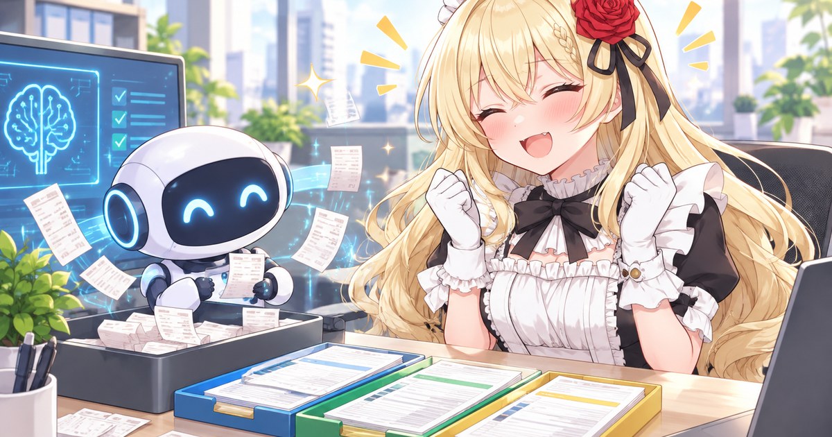 楽楽精算のAIエージェントが経費伝票を自動作成するイメージ