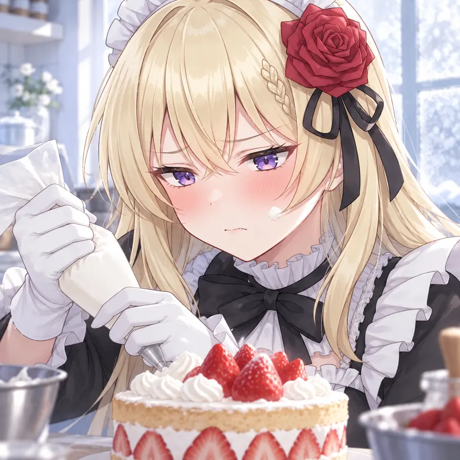 ローゼ：ケーキをデコレーション