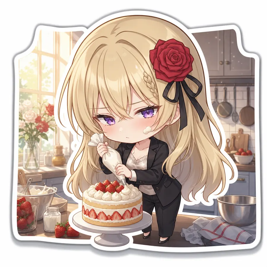 ローゼ：ケーキをデコレーション