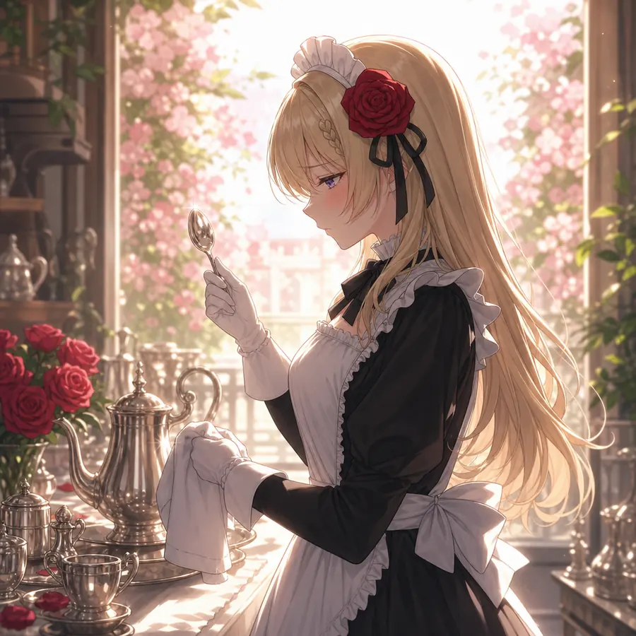 ローゼ：紅茶を淹れる
