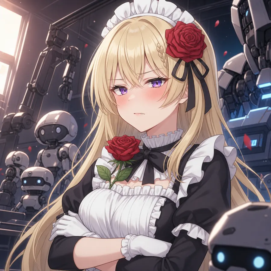 ローゼ：ロボットたちを見守る
