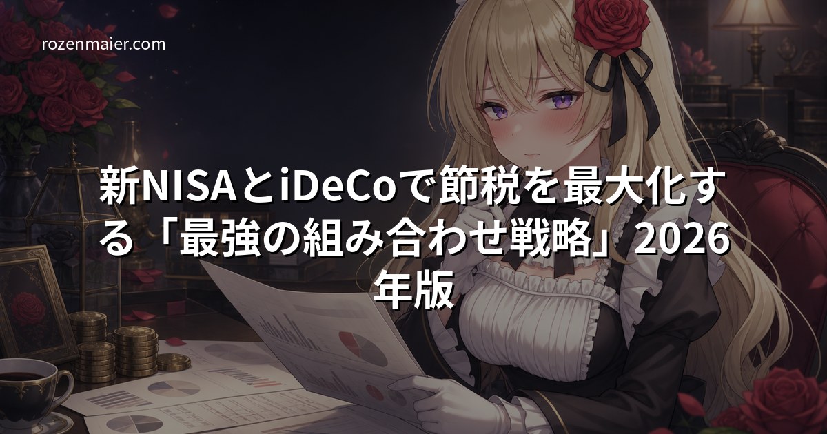 新NISAとiDeCoで節税を最大化する「最強の組み合わせ戦略」2026年版