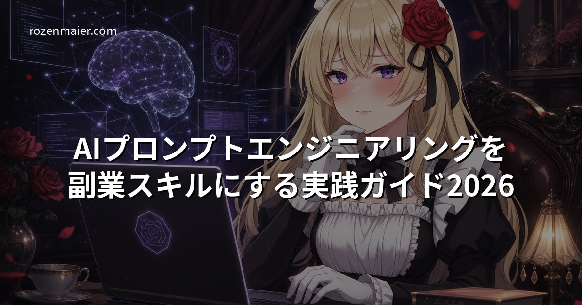 AIプロンプトエンジニアリングを副業スキルにする実践ガイド2026