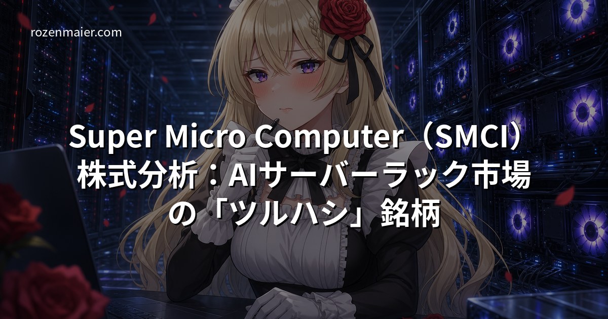 Super Micro Computer(SMCI)株式分析:AIサーバーラック市場の「ツルハシ」銘柄