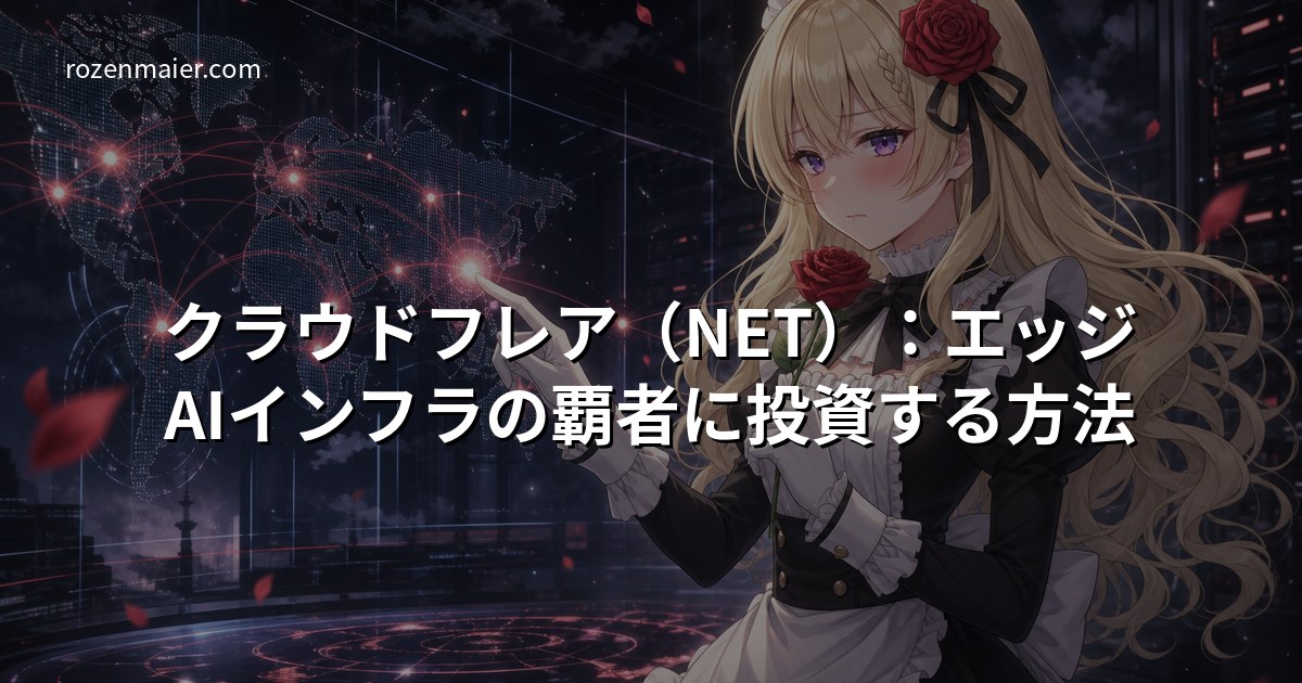 クラウドフレア(NET):エッジAIインフラの覇者に投資する方法
