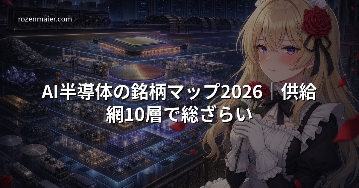 AI半導体の銘柄マップ2026｜供給網10層で総ざらい